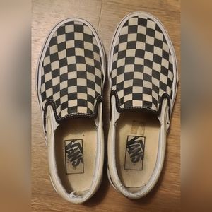 Checkered slip on Vans
